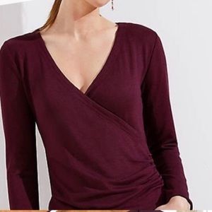 NWOT tags Loft faux wrap sweater